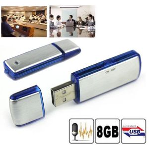 Enregistreur 8 Go Digital Audio Voice Recorder PEN USB DICTAPHONE Recorder Rechargeable Conference Flash Drive Mini Enregistreur