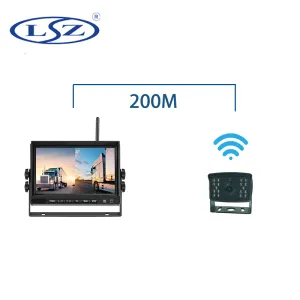 Enregistreur, tout nouveau moniteur de voiture sans fil de 7 pouces 2,4 g et 1080p Affiche de l'appareil photo ALLINONE Machine MDVR avec stationnement automatique du signal