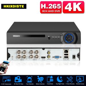 Enregistreur H.265 8MP 8CH CCTV DVR Recorder 4k 8 Channel 6 en 1 Hybrid AHD DVR NVR Security System XMEYE Digital Surveillance