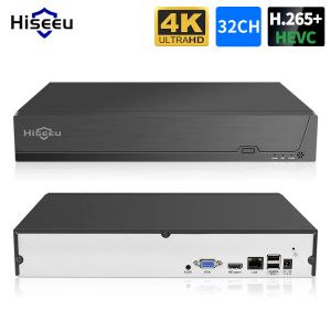 Registrador Hiseeu 25CH 5MP 32CH 1080P 8CH 4K 8MP CCTV H.265+ NVR DVR Video Red Video Onvif para Cámara de vigilancia de seguridad IP P2P