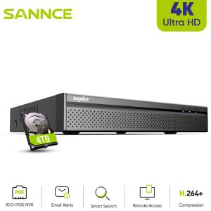 Enregistreur Sance 8CH NVR 265+ VIDEO VIDEO Sécurité de la sécurité Réseau vidéo Recorder 8ch 4k NVR pour 5MP 2MP POE IP Camera CCTV System ONVIF