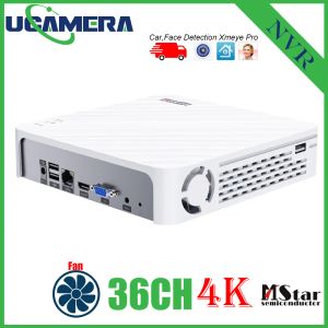 Registrador USAFEQLO H.265 Max 4K Salida CCTV NVR Face Detección 9Ch 10Ch 16Ch 32CH 4K Seguridad Video Registradora Detección P2P ONVIF XMEYE