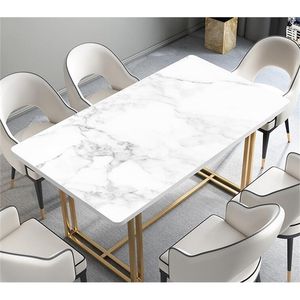 Rectangle marbre texture pvc table à manger couvre imperméable à l'huile anti-brûlure table pad décor à la maison nappes de noël 201007