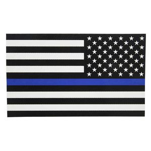 Rectangulaire Blue Lives Matter USA American Thin Blue Line Flag Car Decal Sticker New