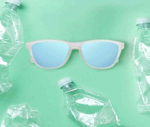 Ensemble personnalisé en plastique recyclé Unisexe RPET Finition en caoutchouc écologique Lunette Sungass2940776