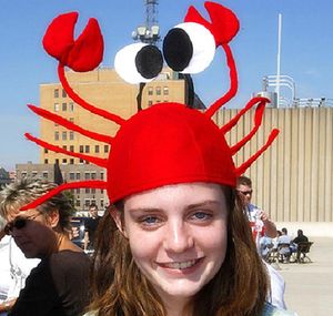 Sombrero de cangrejo rojo para niños, sombrero de langosta para adultos, accesorios para festivales, fiesta de empresa, tocado divertido, sombrero de Navidad Y34
