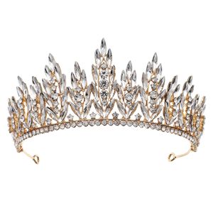 Cristaux de cristaux Red Criffes Accessoires de mariage Baroques Couronnes argentées Pières nuptiales en argent Pièces de tête pour la couronne pour la couronne