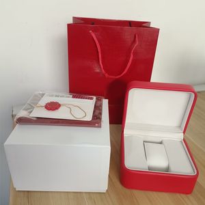 Boîte de montres SEAMA pour hommes rouges Boîtiers en cuir carré carte de certificat manuel boîte-cadeau de montre pour femme Accessoires de montre-bracelet d'origine DHgate OMG Mysterious box
