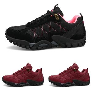 Vino tinto New Black Arrival Plus Veet Type6 Lace Young Gril Mujer Dama Zapatillas de running transpirables Low Cut Designer Trainers Sports Sneaker510
