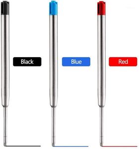 Refills 10pcs Metal Ballpoint Pen Blue Red Black Ink Medium Roller Ball Pens Refill For Parker School Office Stationery Supplies