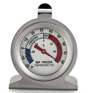 Thermomètre de congélateur pour réfrigérateur, Type cadran, support suspendu en acier inoxydable