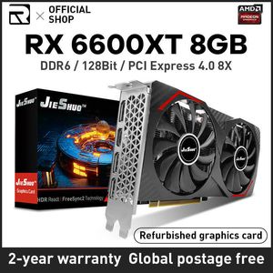 Refurbished AMD Radeon RX6600XT 8GB Video card RX 6600 XT 8GB GPU GDDR6 128Bit RX 6600XT 8GB Graphics Card with 8G/128bit