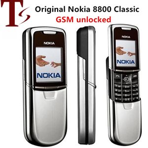 Téléphones mobiles classiques Nokia 8800 remis à neuf 2G GSM Unlcocked 2MP russe arabe anglais clavier téléphone portable