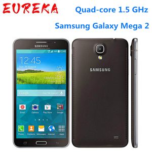 Remis à neuf d'origine Samsung Galaxy 6 pouces Mega2 G7508Q 1,5 Go de RAM 16 Go de Rom double Sim 4G LTE 13MP caméra Android 4.4 WIFI Smartphone