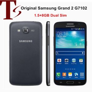 Remis à neuf Débloqué Original Samsung Galaxy Grand 2 G7102 Quad Core 1.5GB RAM 8GB ROM 8MP Caméra 3G WCDMA Dual sim Phone