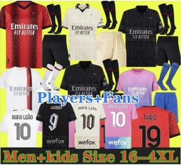 23 24 maillots de football GIROUD DE KETELAERE RAFA LEAO Ac Milans maillot de football quatrième hommes enfants kit PULISIC LOFTUS-CHEEK THEO maillot de football