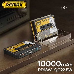 Remax 10000 mAh batterie externe QC22.5W charge ultra rapide batterie Mobile Portable affichage numérique rétro 18 W pour Q230826
