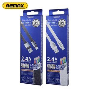 Remax vente en gros de haute qualité noir blanc chargeur de téléphone Android câble USB de Type C
