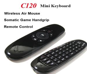 Télécommande 24G sans fil Fly Gaming Air Mouse C120 clavier 3D poignée somatique contrôleur pour ordinateurs portables décodeurs Android TV4834779