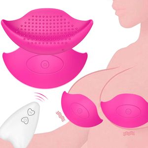 Control remoto Vibrador del pezón Estimulador del cofre masajeador de senos Agrandar la bomba Productos adultos Toyes para mujeres 10 Velocidad