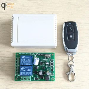 Télécommandes 433 MHz Universal Wireless Control Switch AC 85 V - 250 V 110 V 220 V 2CH Module récepteur de relais et commandes RF 433 MHz