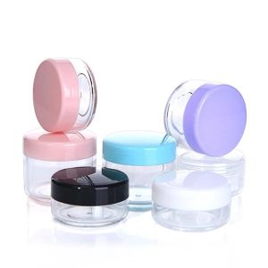 Removents 100pcs 2G / 3G / 5G / 10G / 15G / 20G Plastique vide Clear Cosmetic Makeup Makeup Container Lotion Botte