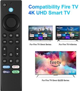Télécommandes vocales Alexa de remplacement pour Fire TV Stick 3e génération Cube Lite 4K appareil ménager 240130