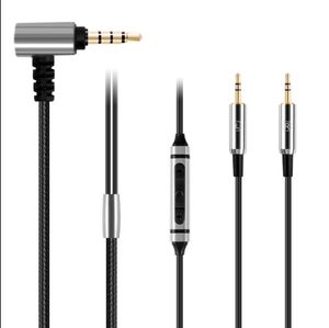 Cables de Audio de micrófono de repuesto para HD V8 V10 V12 X3 para auriculares, conector de Cable, Cable trenzado auxiliar de 3,5mm