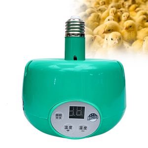 Fournitures pour reptiles 300W Lampe chauffante Ferme Animal Lumière chaude Contrôleur de température Chauffage Garder l'ampoule au chaud pour animaux de compagnie Porcelets Poulets Chien 230920