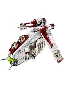 Republic Gunship Star Series Modelo de construcción Bloques de la nave espacial Bricks Compatible 75021 Juguetes para niños Regalo de Navidad311R713348594