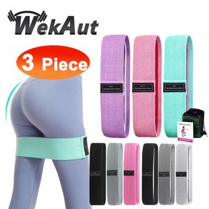 Bandes de résistance 123PCSLot Fitness Rubber Elastic Yoga Set Hip Circle Expander Gym Booty Home Workout 230307