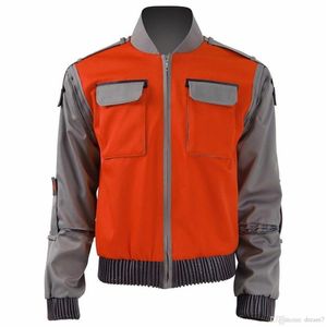 Retour vers Le Futur Marty McFly Veste Costumes Cosplay Manteau adulte2656