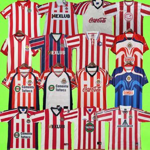 110. Camisetas de fútbol retro Chivas Guadalajara 1995 1996 1997 1998 1999 2000 2006 Camisetas de fútbol vintage 1960 94 95 96 97 98 99 00 01 02 03 06 07 08 uniforme 60. 100. 115.