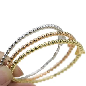 Diseñador de pulsera retro para mujer, brazaletes con dijes de cuentas de cobre perlee populares, joyería para hombre, pulsera de plata chapada, regalo de vacaciones de alta calidad zl202 B4