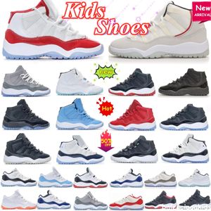 Cherry 11s XI Enfants Chaussures enfants 11 garçons basket-ball Jumpman chaussure DMP Bred Cool Grey sneaker noir Chicago formateurs militaires bébé jeunes tout-petits nourrissons