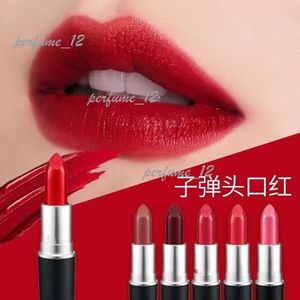 Rouge à lèvres satiné rétro mat, 13 couleurs, Lustre M, marque avec numéros de série, Tube en aluminium, nouveau paquet 93