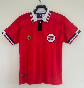 Retro Noruega camisetas de fútbol MINI REKDAL BJORNEBYE camiseta de fútbol local 1998 1999 BERG Tore Andre Flo SOLSKJAER