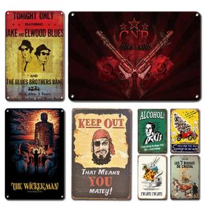 Retro Nostalgic Rock Band Metal Signo Tin Tin Music Bar Signs de placa de metal decoración Chic Man Cave Home Decor Plaques1899062