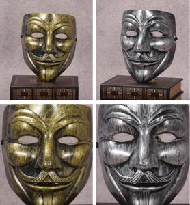 Retro Party Masks V pour Vendetta Masks Anonymous Guy FAWKES DANGIE COSTUME ADUTRE ACCESSOIRE ACCESSOIR