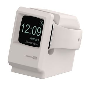 Soporte de cargador de silicona retro para Apple Watch Ultra 49 mm 8 7 6 5 4 3 2 SE iwatch 41 mm 45 mm Estación de carga Cargador cargado Accesorios