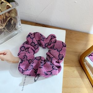 Bandas de goma para el cabello de yoga retro Diademas elásticas para mujeres Niñas Letras simples Imprimir Lazos del intestino grueso Headwarps deportivos Soporte para cola de caballo Accesorios Regalo RR