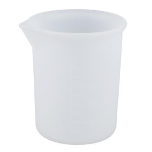 Tasse à mesurer transparente réutilisable de 100 ml avec outils de mesure en silicone à l'échelle pour bricolage cuisson cuisine bar accessoires de salle à manger LX7908