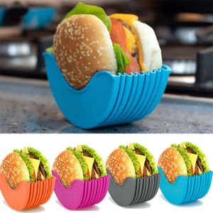 Reusable Silicone Burger Rack Holder Container for Burger Lovers