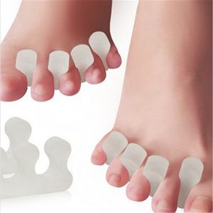 Tratamiento de pies Camilla separadora de dedos de silicona reutilizable para hombres y mujeres Hallux Valgus Straighter Cuidado profesional de los pies Gel de sílice para juanetes