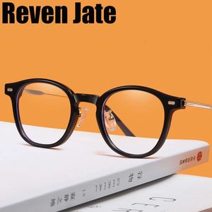 Reven Jate B1810 Chéchons de lunettes optiques pour femmes pour femmes avec 6 couleurs Assemblage gratuit Rx Lenses 240423