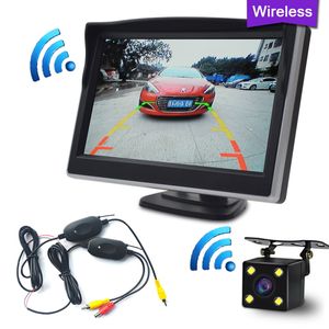 Moniteur de caméra de recul de stationnement inversé 2.4G sans fil RCA Kit d'adaptateur de récepteur d'émetteur vidéo pour la caméra de recul de moniteur de DVD de voiture