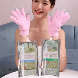 Revive SPA Gel hidratante Exfoliante Mascarilla para manos y pies Guantes Calcetines Cuello Máscaras para la piel Pantalla táctil Guantes de belleza