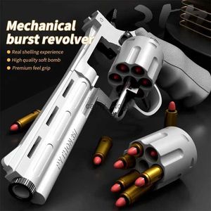 Revólver pistola de balas blandas 357 19/23/28cm para niños pistola de juguete eyección simulada pistolas de juguete de balas suaves para niños ModelL2403