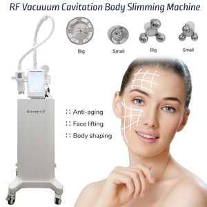 RF Vacuum Slimming Machine Rotación de grasa Reducción de grasa EMS IR infrarrojo VIB Masaje de la onda Equipo de belleza