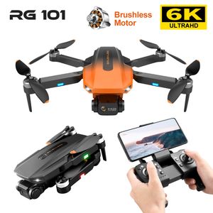 RG101 GPS Drone 6k HD Double Caméra Photographie Aérienne Professionnelle 5G WiFi FPV Image en Temps Réel Brushless Quadrocopter